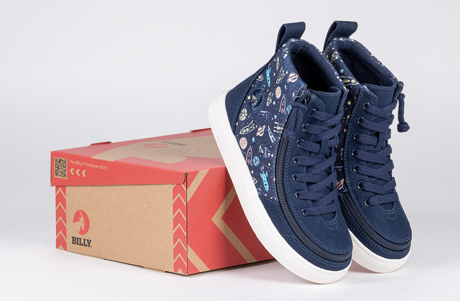 Navy Space BILLY Classic Lace High Tops