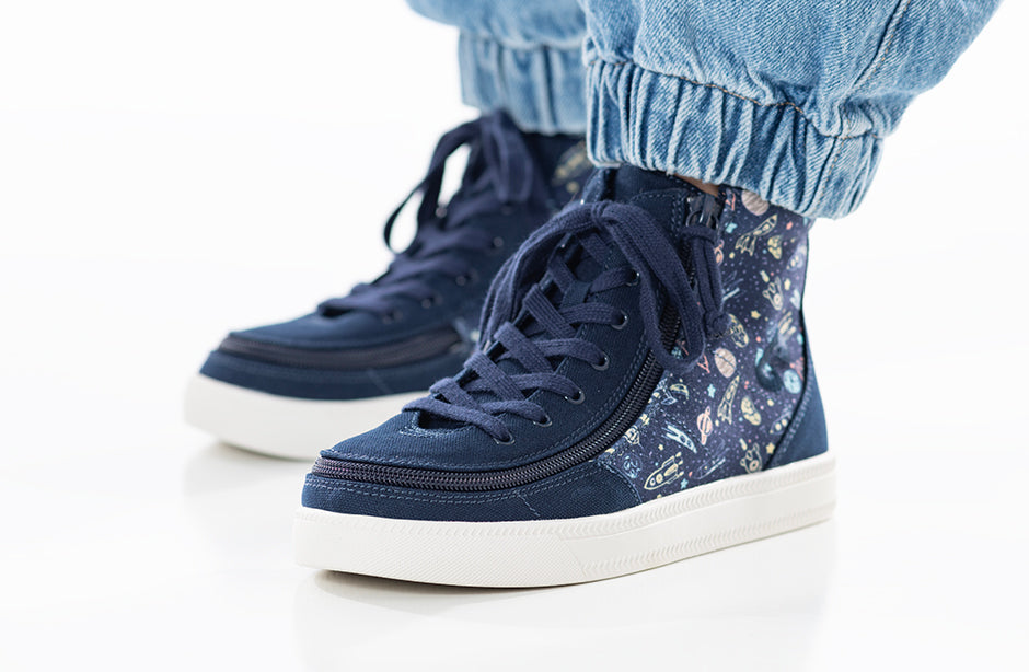 Navy Space BILLY Classic Lace High Tops