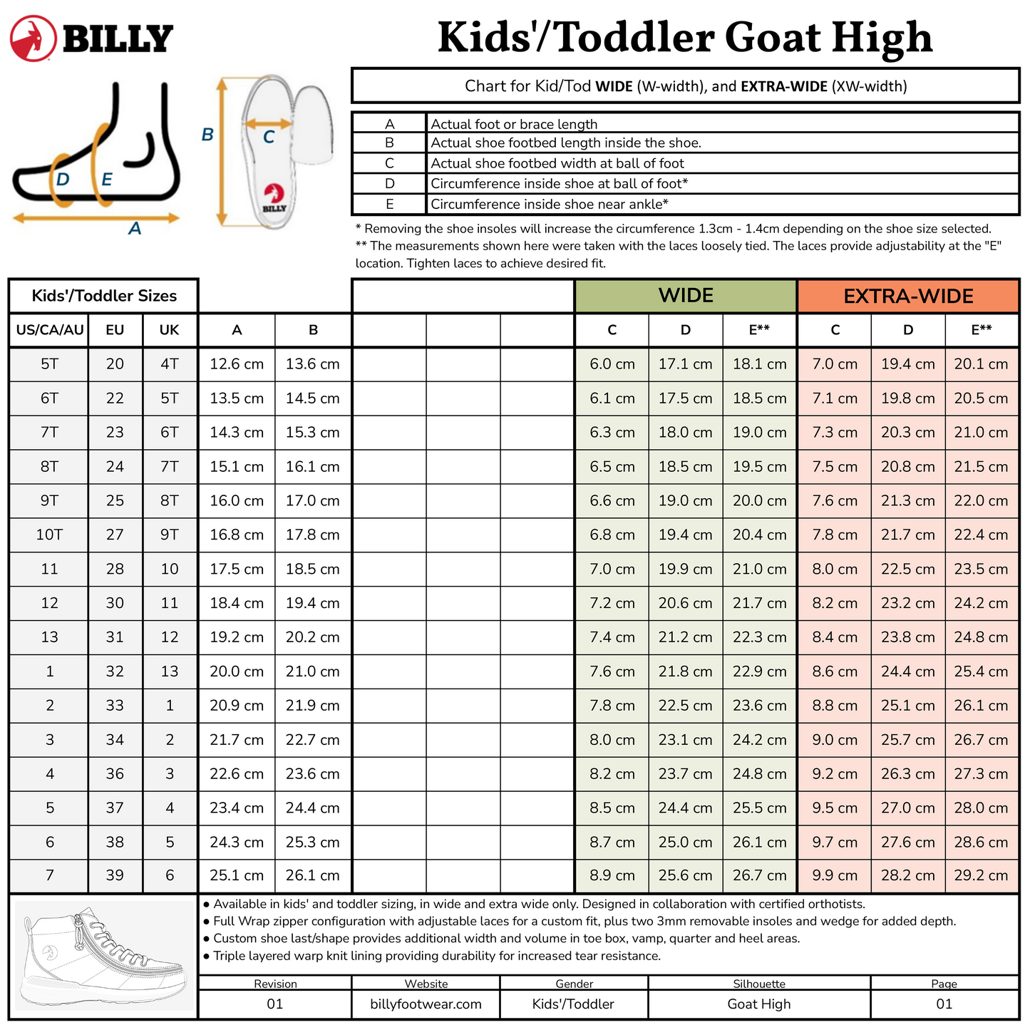 Black Leather BILLY Goat Classic High