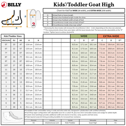 Black Leather BILLY Goat Classic High