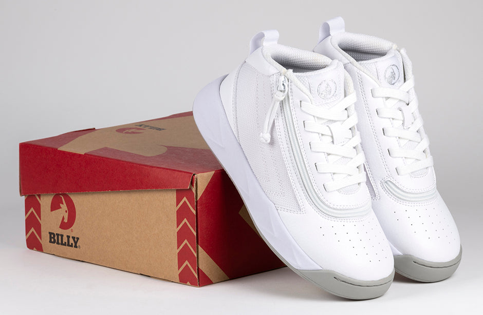 White BILLY Sport Hoop Athletic Sneakers