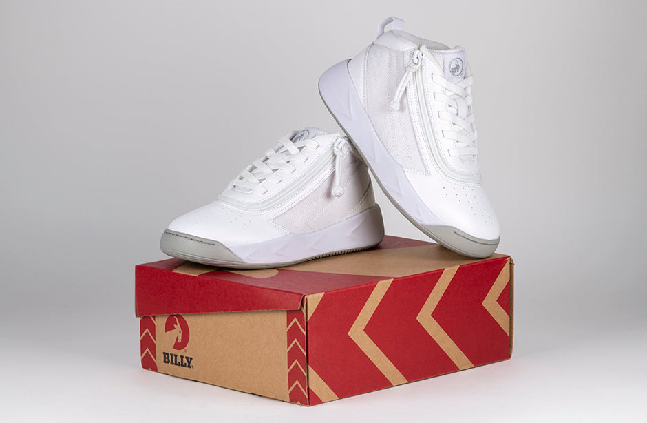 White BILLY Sport Hoop Athletic Sneakers