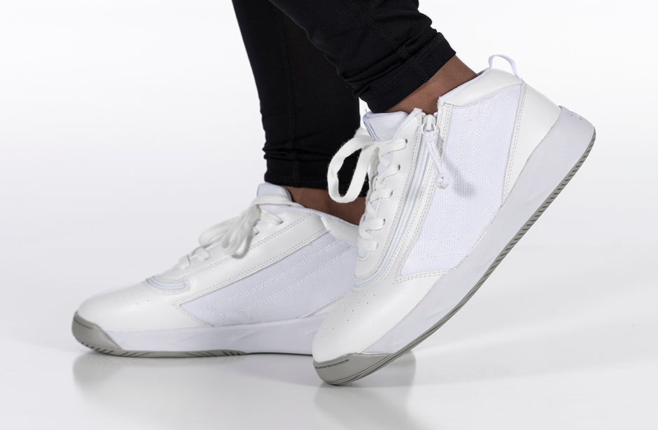 White BILLY Sport Hoop Athletic Sneakers