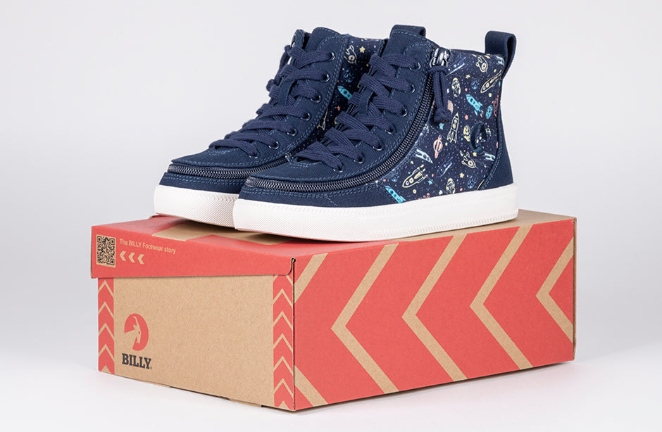 Navy Space BILLY Classic Lace High Tops