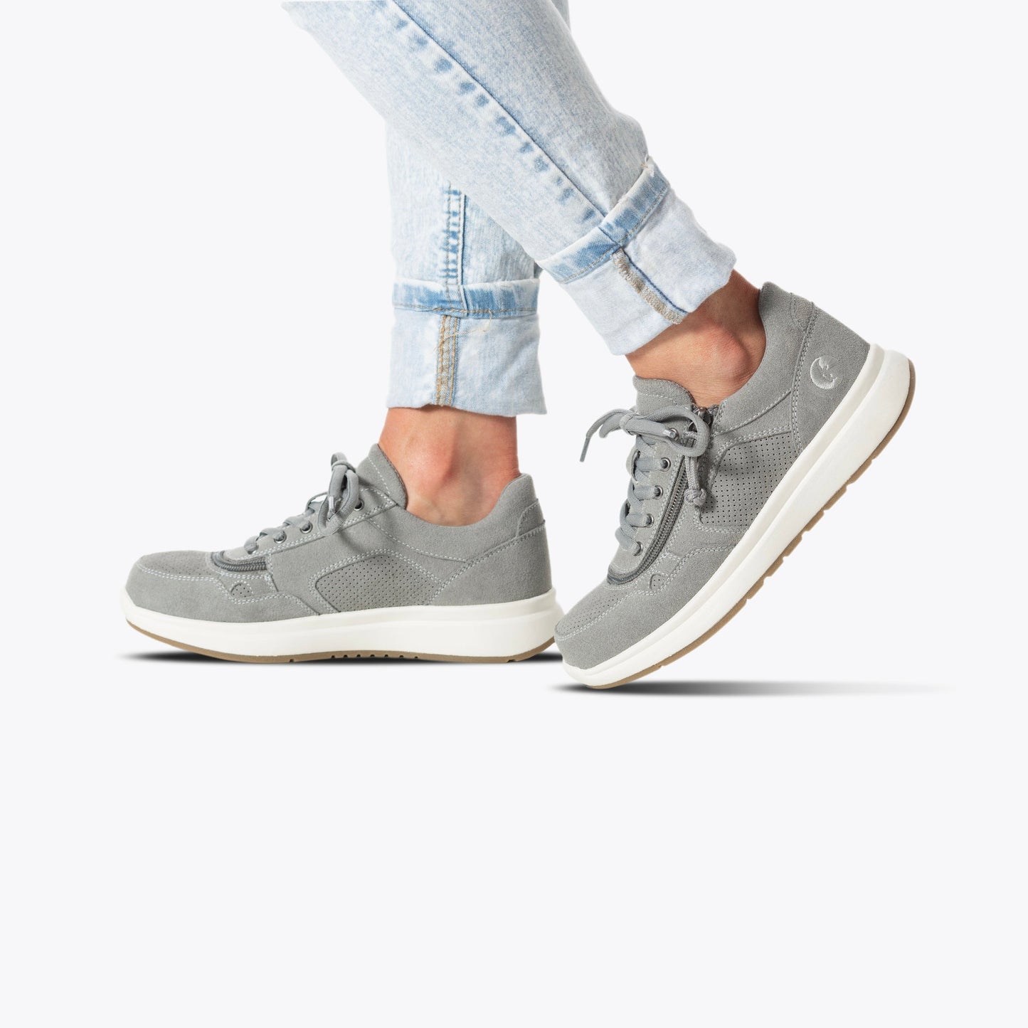 Women's Gray Suede BILLY Comfort Jogger