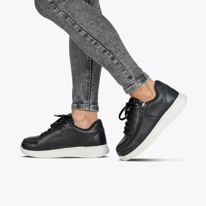 Women's Black Leather BILLY Comfort Plush